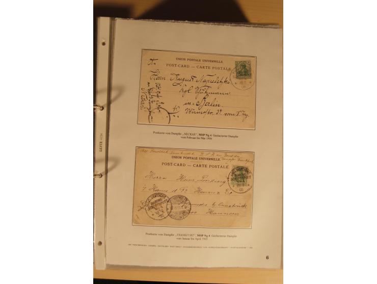 1890/1914 (ca.), umfangreiche Stempel- und postgeschichtliche Ausstellungssammlung mit über 200 Briefen und Karten sowie dive