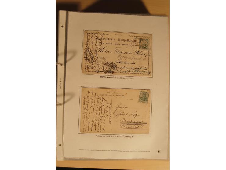 1890/1914 (ca.), umfangreiche Stempel- und postgeschichtliche Ausstellungssammlung mit über 200 Briefen und Karten sowie dive