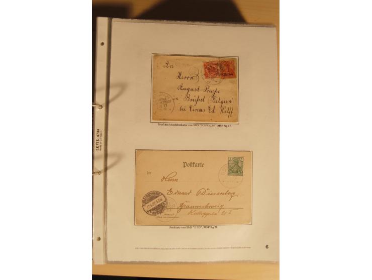 1890/1914 (ca.), umfangreiche Stempel- und postgeschichtliche Ausstellungssammlung mit über 200 Briefen und Karten sowie dive