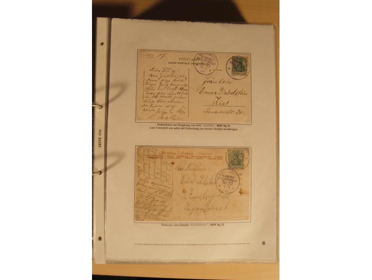 1890/1914 (ca.), umfangreiche Stempel- und postgeschichtliche Ausstellungssammlung mit über 200 Briefen und Karten sowie dive