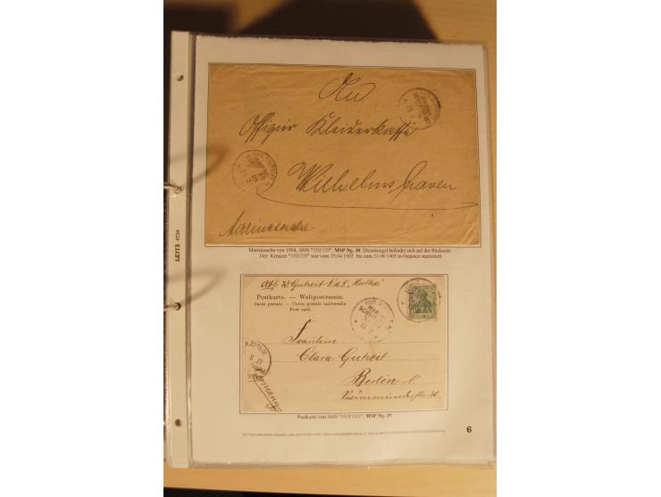 1890/1914 (ca.), umfangreiche Stempel- und postgeschichtliche Ausstellungssammlung mit über 200 Briefen und Karten sowie dive