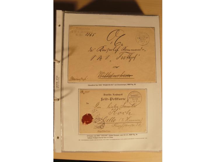 1890/1914 (ca.), umfangreiche Stempel- und postgeschichtliche Ausstellungssammlung mit über 200 Briefen und Karten sowie dive
