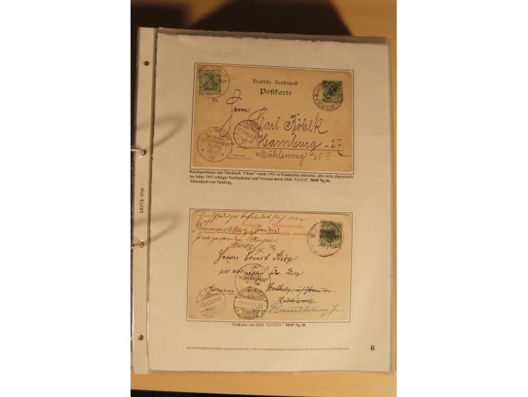 1890/1914 (ca.), umfangreiche Stempel- und postgeschichtliche Ausstellungssammlung mit über 200 Briefen und Karten sowie dive