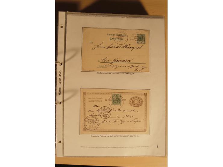 1890/1914 (ca.), umfangreiche Stempel- und postgeschichtliche Ausstellungssammlung mit über 200 Briefen und Karten sowie dive