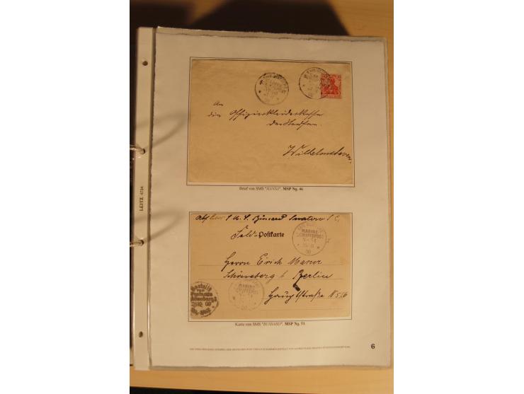 1890/1914 (ca.), umfangreiche Stempel- und postgeschichtliche Ausstellungssammlung mit über 200 Briefen und Karten sowie dive