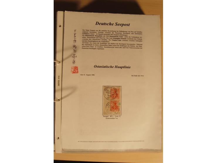 1890/1914 (ca.), umfangreiche Stempel- und postgeschichtliche Ausstellungssammlung mit über 200 Briefen und Karten sowie dive