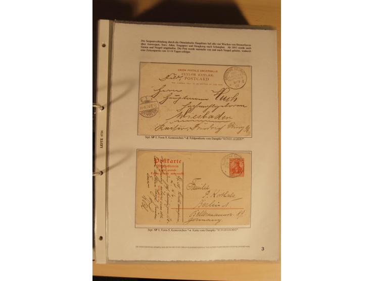 1890/1914 (ca.), umfangreiche Stempel- und postgeschichtliche Ausstellungssammlung mit über 200 Briefen und Karten sowie dive