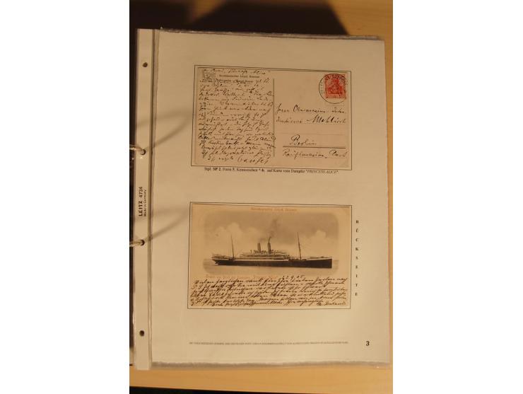 1890/1914 (ca.), umfangreiche Stempel- und postgeschichtliche Ausstellungssammlung mit über 200 Briefen und Karten sowie dive