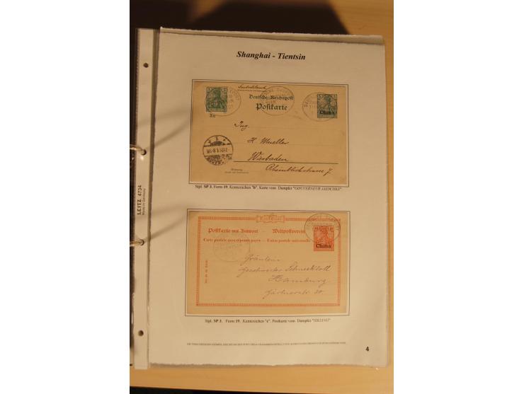 1890/1914 (ca.), umfangreiche Stempel- und postgeschichtliche Ausstellungssammlung mit über 200 Briefen und Karten sowie dive