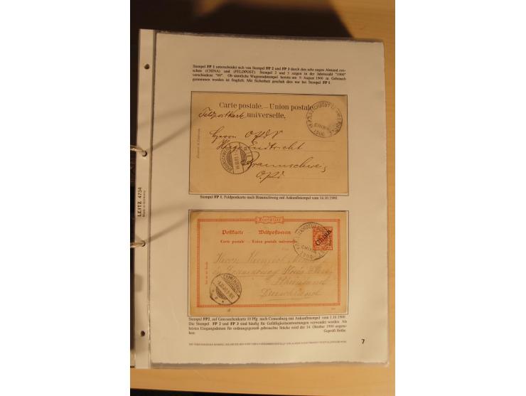1890/1914 (ca.), umfangreiche Stempel- und postgeschichtliche Ausstellungssammlung mit über 200 Briefen und Karten sowie dive