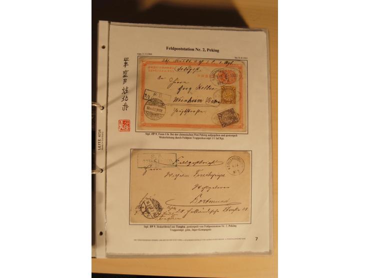 1890/1914 (ca.), umfangreiche Stempel- und postgeschichtliche Ausstellungssammlung mit über 200 Briefen und Karten sowie dive
