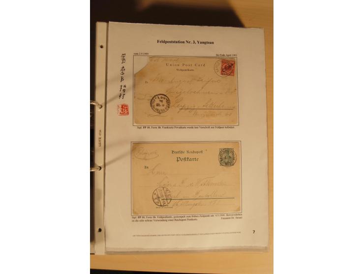 1890/1914 (ca.), umfangreiche Stempel- und postgeschichtliche Ausstellungssammlung mit über 200 Briefen und Karten sowie dive