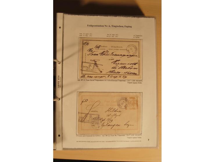 1890/1914 (ca.), umfangreiche Stempel- und postgeschichtliche Ausstellungssammlung mit über 200 Briefen und Karten sowie dive