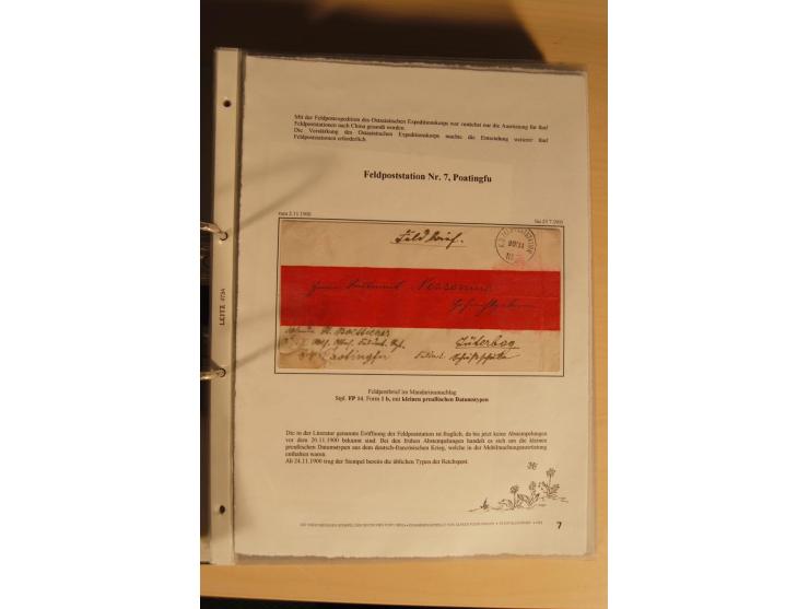 1890/1914 (ca.), umfangreiche Stempel- und postgeschichtliche Ausstellungssammlung mit über 200 Briefen und Karten sowie dive