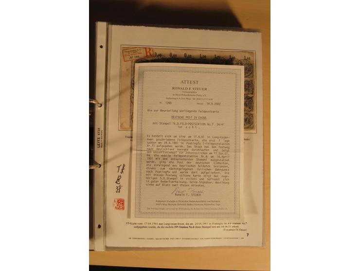 1890/1914 (ca.), umfangreiche Stempel- und postgeschichtliche Ausstellungssammlung mit über 200 Briefen und Karten sowie dive