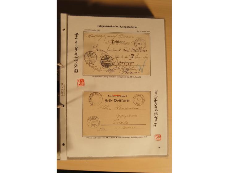 1890/1914 (ca.), umfangreiche Stempel- und postgeschichtliche Ausstellungssammlung mit über 200 Briefen und Karten sowie dive