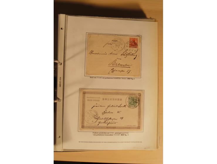 1890/1914 (ca.), umfangreiche Stempel- und postgeschichtliche Ausstellungssammlung mit über 200 Briefen und Karten sowie dive