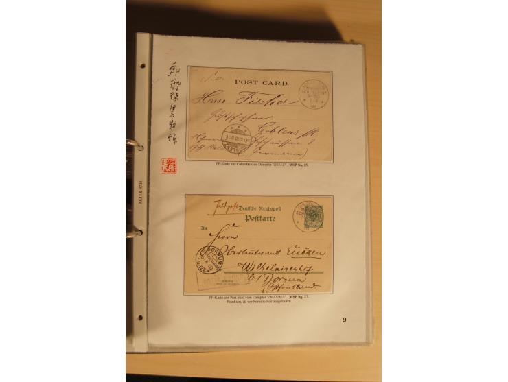 1890/1914 (ca.), umfangreiche Stempel- und postgeschichtliche Ausstellungssammlung mit über 200 Briefen und Karten sowie dive