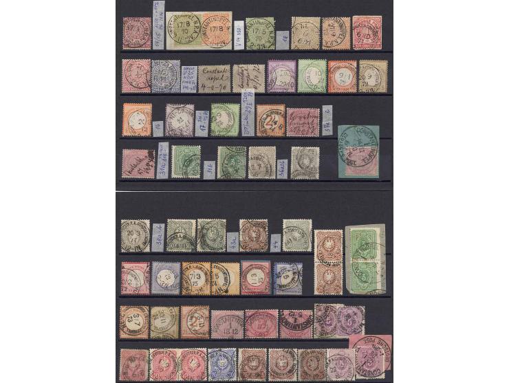 1870/1900, sehr hochwertige Zusammenstellung mit Schwerpunkt bei den Vorläufer-Ausgaben ab NDP mit vielen besseren Stücken un