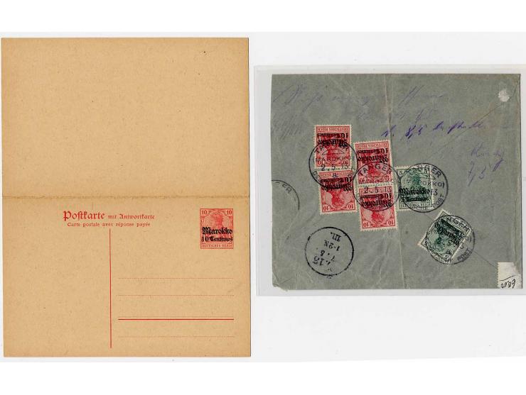 1900/15, 16 Briefe, Karten und Ganzsachen, dabei verschiedene Stempel, Ansichtskarten und Besonderheiten, u.a. Kriegsgefangen