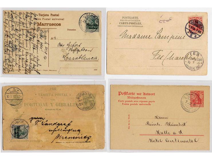 1900/15, 16 Briefe, Karten und Ganzsachen, dabei verschiedene Stempel, Ansichtskarten und Besonderheiten, u.a. Kriegsgefangen