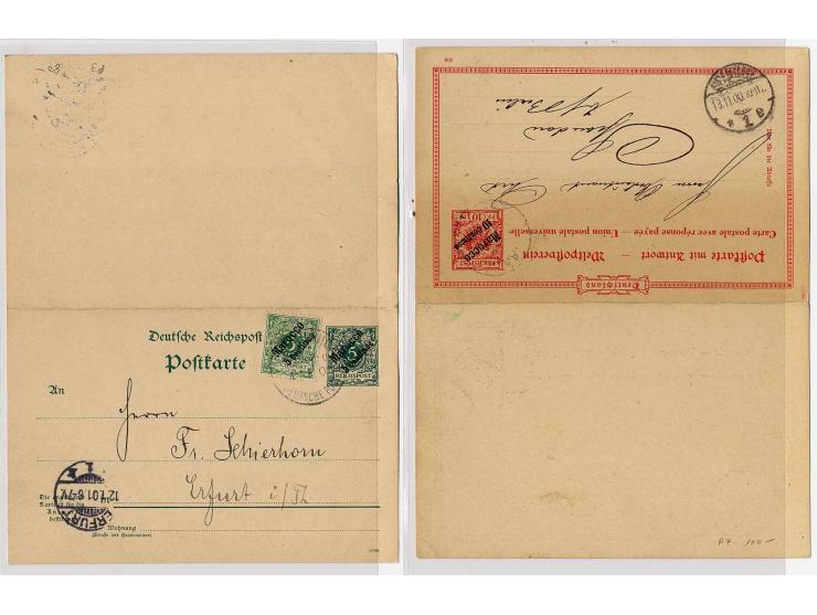 1900/15, 16 Briefe, Karten und Ganzsachen, dabei verschiedene Stempel, Ansichtskarten und Besonderheiten, u.a. Kriegsgefangen