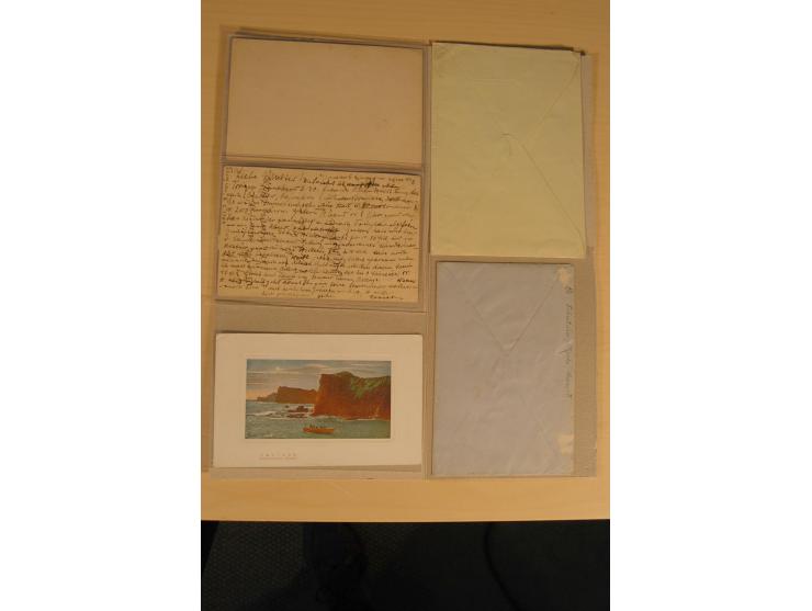1901/13, 14 Briefe und Karten mit zum Teil interessanten Stempeln und Besonderheiten, dabei u.a. Karte mit Stempel "DSP SHANG