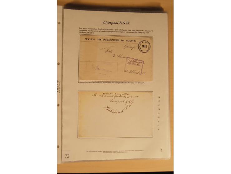 1914/20, Sammlung von über 150 Briefen, Karten und Ganzsachen aus nahezu allen Lagern, dabei Asakusa, Kuruwe Tempellager (3),