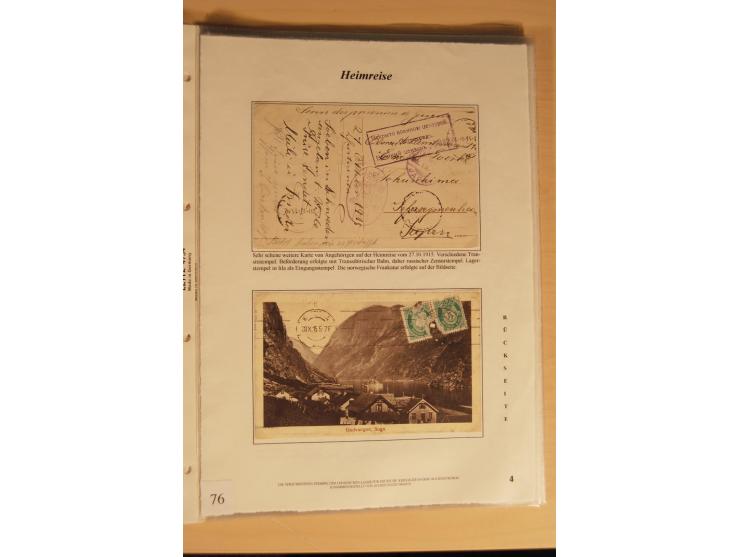 1914/20, Sammlung von über 150 Briefen, Karten und Ganzsachen aus nahezu allen Lagern, dabei Asakusa, Kuruwe Tempellager (3),
