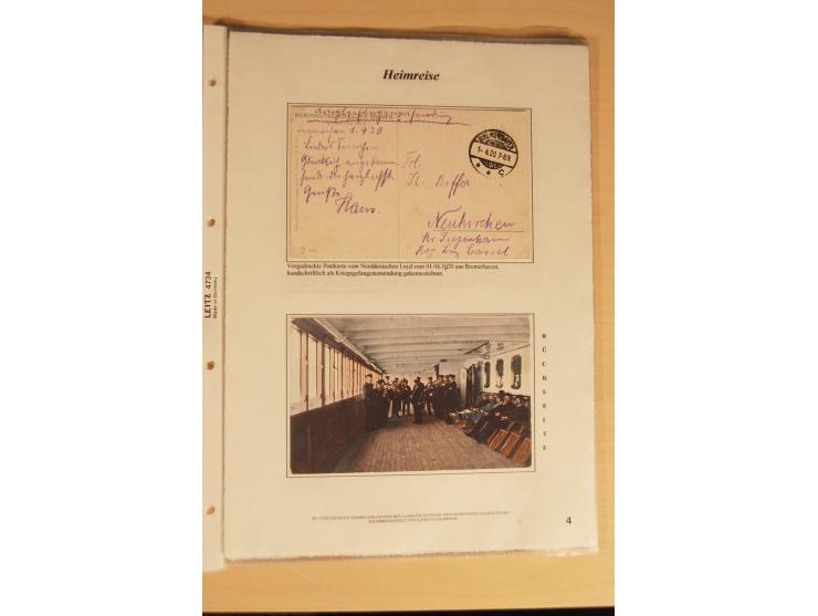 1914/20, Sammlung von über 150 Briefen, Karten und Ganzsachen aus nahezu allen Lagern, dabei Asakusa, Kuruwe Tempellager (3),