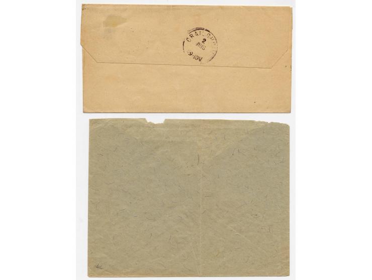 1889/1915,  sehr interessante Zusammenstellung mit Vorläufer-Ausgaben und brit. und frz. Besetzung mit schönen Briefstücken, 
