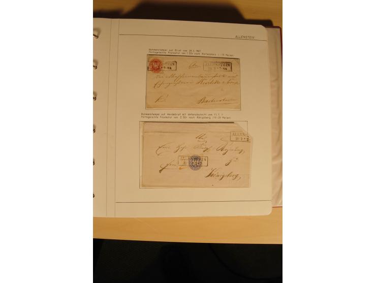 1807/1970, enorm umfangreiche und mit viel Sachkenntnis aufgebaute Sammlung mit ca. 1100 Briefen und Karten, ab Vorphilatelie