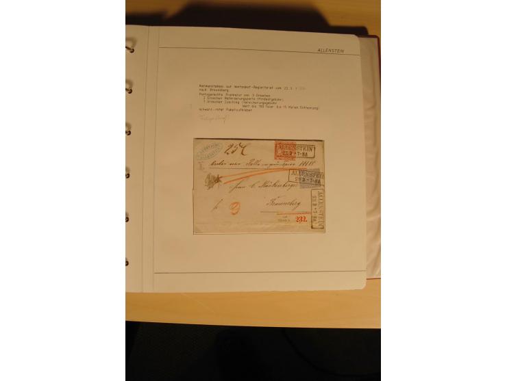 1807/1970, enorm umfangreiche und mit viel Sachkenntnis aufgebaute Sammlung mit ca. 1100 Briefen und Karten, ab Vorphilatelie