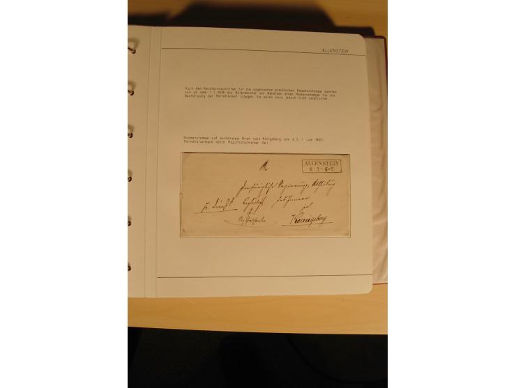 1807/1970, enorm umfangreiche und mit viel Sachkenntnis aufgebaute Sammlung mit ca. 1100 Briefen und Karten, ab Vorphilatelie