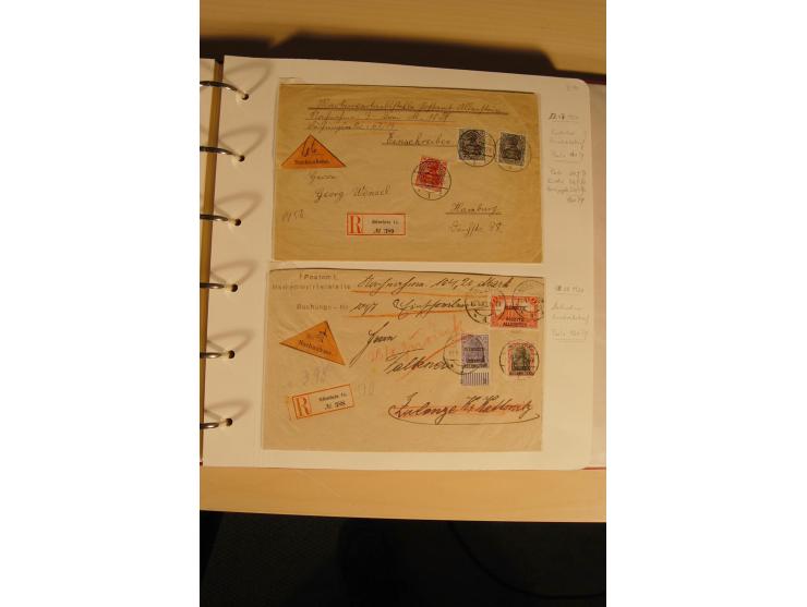 1807/1970, enorm umfangreiche und mit viel Sachkenntnis aufgebaute Sammlung mit ca. 1100 Briefen und Karten, ab Vorphilatelie