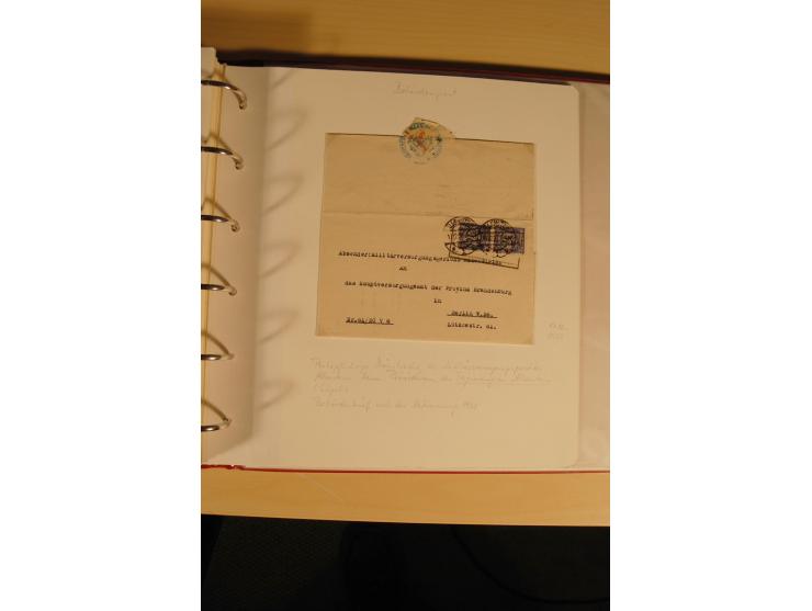 1807/1970, enorm umfangreiche und mit viel Sachkenntnis aufgebaute Sammlung mit ca. 1100 Briefen und Karten, ab Vorphilatelie