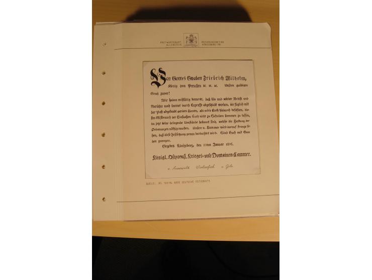 1807/1970, enorm umfangreiche und mit viel Sachkenntnis aufgebaute Sammlung mit ca. 1100 Briefen und Karten, ab Vorphilatelie