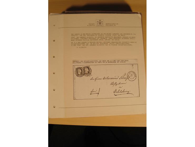 1807/1970, enorm umfangreiche und mit viel Sachkenntnis aufgebaute Sammlung mit ca. 1100 Briefen und Karten, ab Vorphilatelie