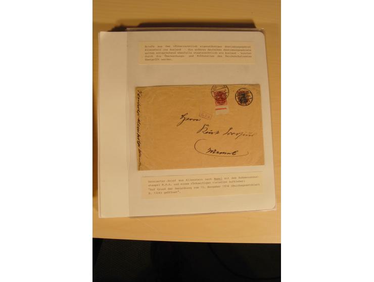 1807/1970, enorm umfangreiche und mit viel Sachkenntnis aufgebaute Sammlung mit ca. 1100 Briefen und Karten, ab Vorphilatelie