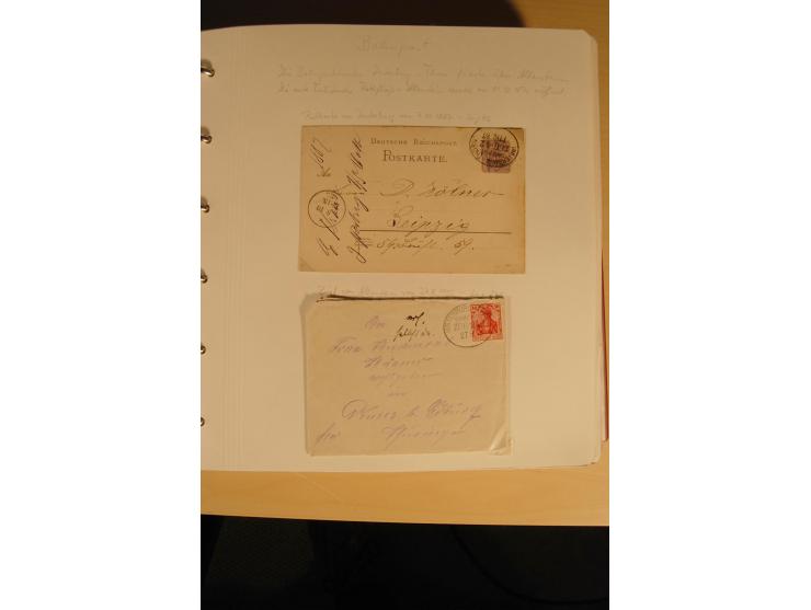 1807/1970, enorm umfangreiche und mit viel Sachkenntnis aufgebaute Sammlung mit ca. 1100 Briefen und Karten, ab Vorphilatelie