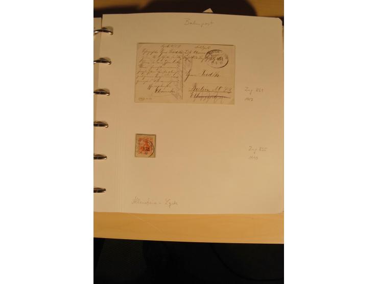 1807/1970, enorm umfangreiche und mit viel Sachkenntnis aufgebaute Sammlung mit ca. 1100 Briefen und Karten, ab Vorphilatelie