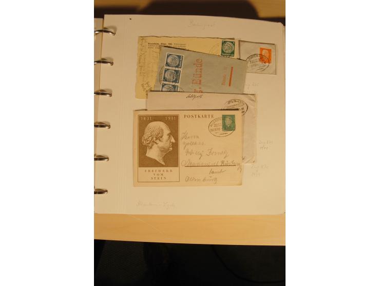 1807/1970, enorm umfangreiche und mit viel Sachkenntnis aufgebaute Sammlung mit ca. 1100 Briefen und Karten, ab Vorphilatelie