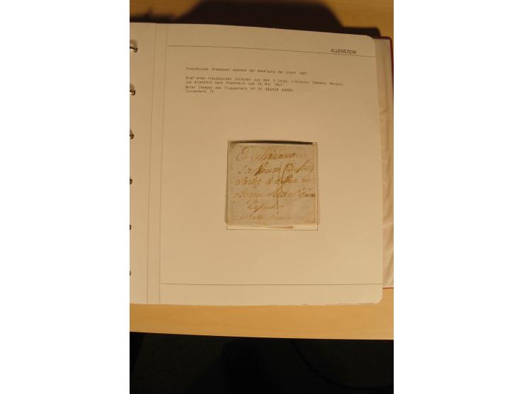 1807/1970, enorm umfangreiche und mit viel Sachkenntnis aufgebaute Sammlung mit ca. 1100 Briefen und Karten, ab Vorphilatelie