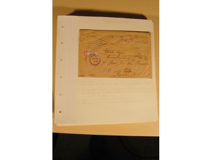 1807/1970, enorm umfangreiche und mit viel Sachkenntnis aufgebaute Sammlung mit ca. 1100 Briefen und Karten, ab Vorphilatelie