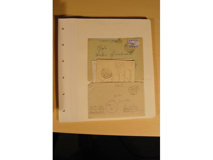 1807/1970, enorm umfangreiche und mit viel Sachkenntnis aufgebaute Sammlung mit ca. 1100 Briefen und Karten, ab Vorphilatelie