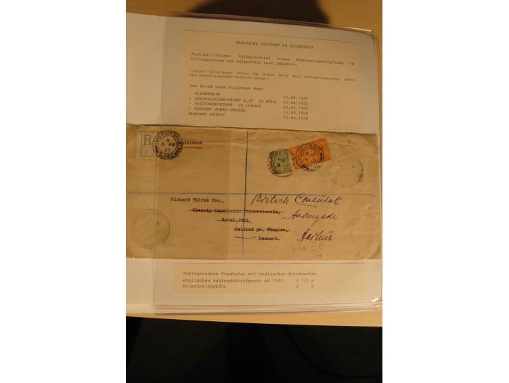 1807/1970, enorm umfangreiche und mit viel Sachkenntnis aufgebaute Sammlung mit ca. 1100 Briefen und Karten, ab Vorphilatelie