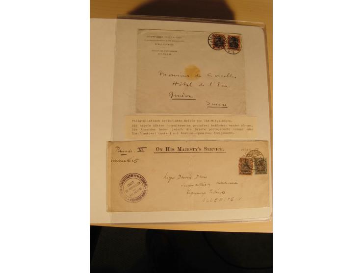 1807/1970, enorm umfangreiche und mit viel Sachkenntnis aufgebaute Sammlung mit ca. 1100 Briefen und Karten, ab Vorphilatelie