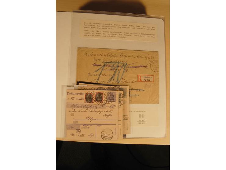 1807/1970, enorm umfangreiche und mit viel Sachkenntnis aufgebaute Sammlung mit ca. 1100 Briefen und Karten, ab Vorphilatelie