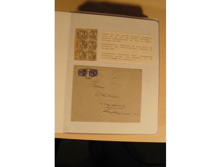 1807/1970, enorm umfangreiche und mit viel Sachkenntnis aufgebaute Sammlung mit ca. 1100 Briefen und Karten, ab Vorphilatelie