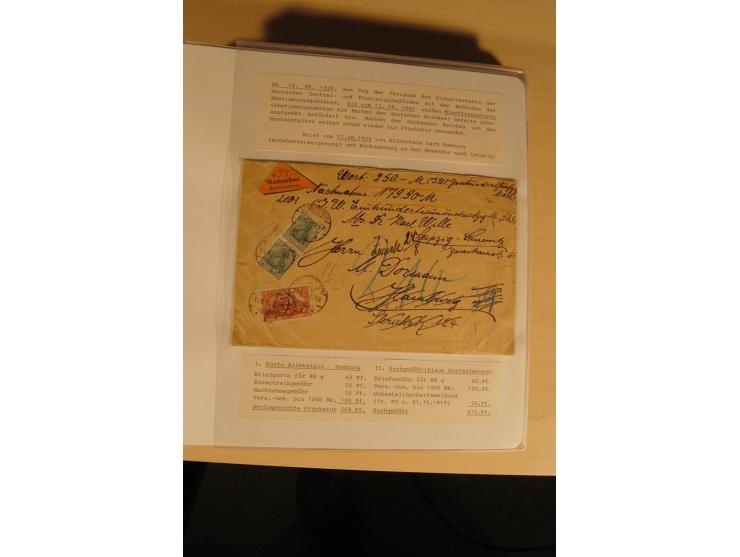 1807/1970, enorm umfangreiche und mit viel Sachkenntnis aufgebaute Sammlung mit ca. 1100 Briefen und Karten, ab Vorphilatelie